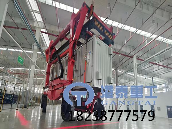 廣東湛江能源儲能柜跨運車的核心吊裝流程